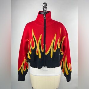 💚 2889. Zip-up Flame Sweater